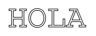 Custom Sign: HOLA - Mr Luciole