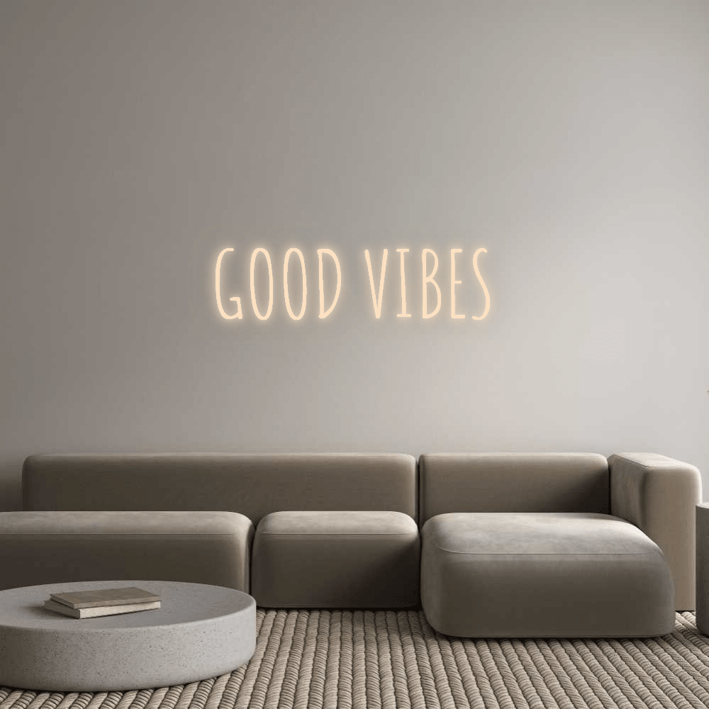 Custom Neon: GOOD VIBES - Mr Luciole