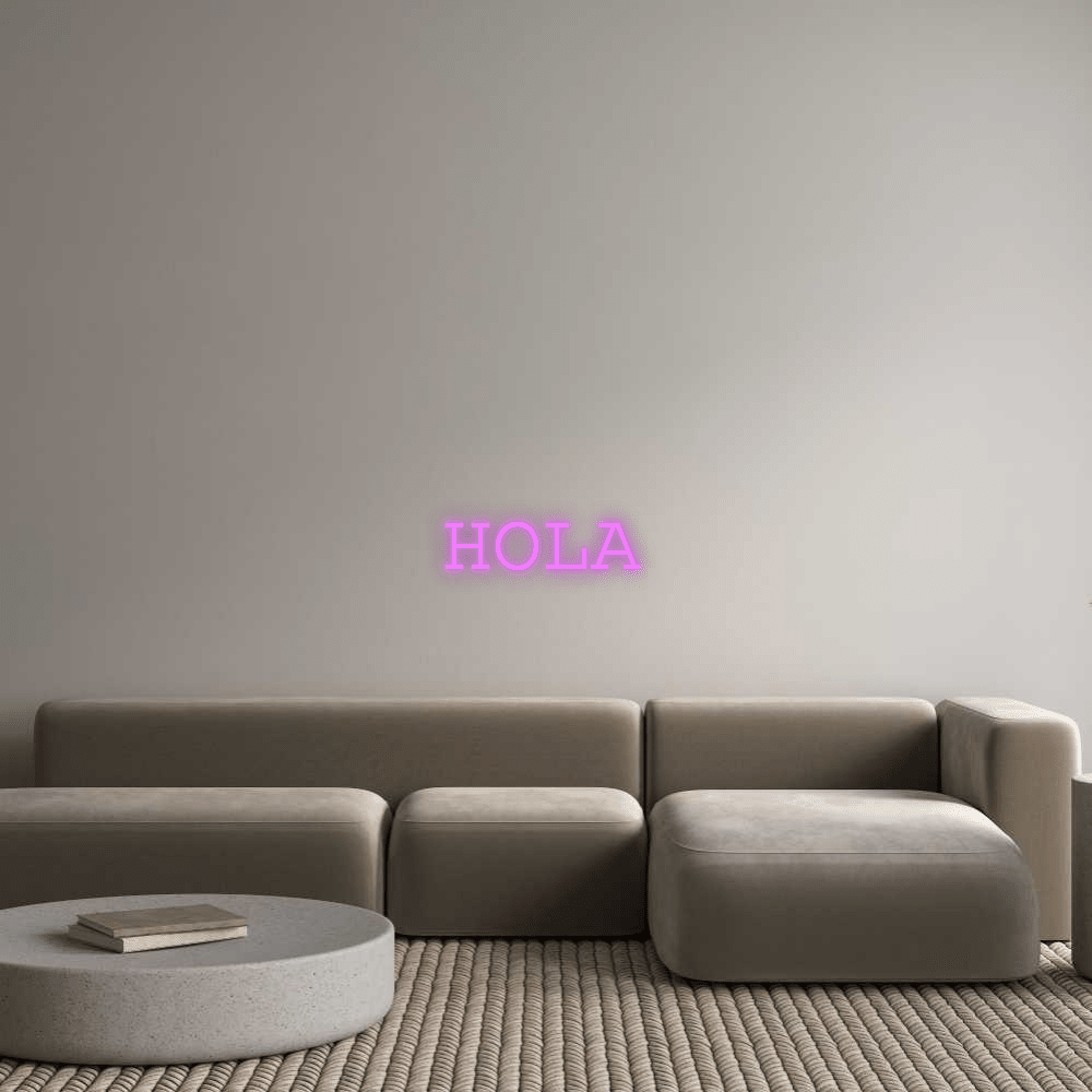 Custom Neon: HOLA - Mr Luciole