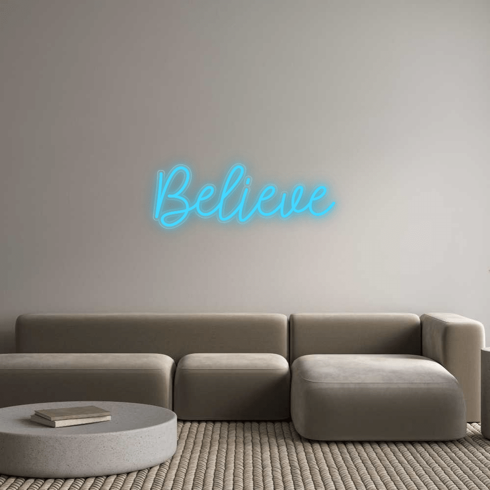 Custom Sign: Believe - Mr Luciole