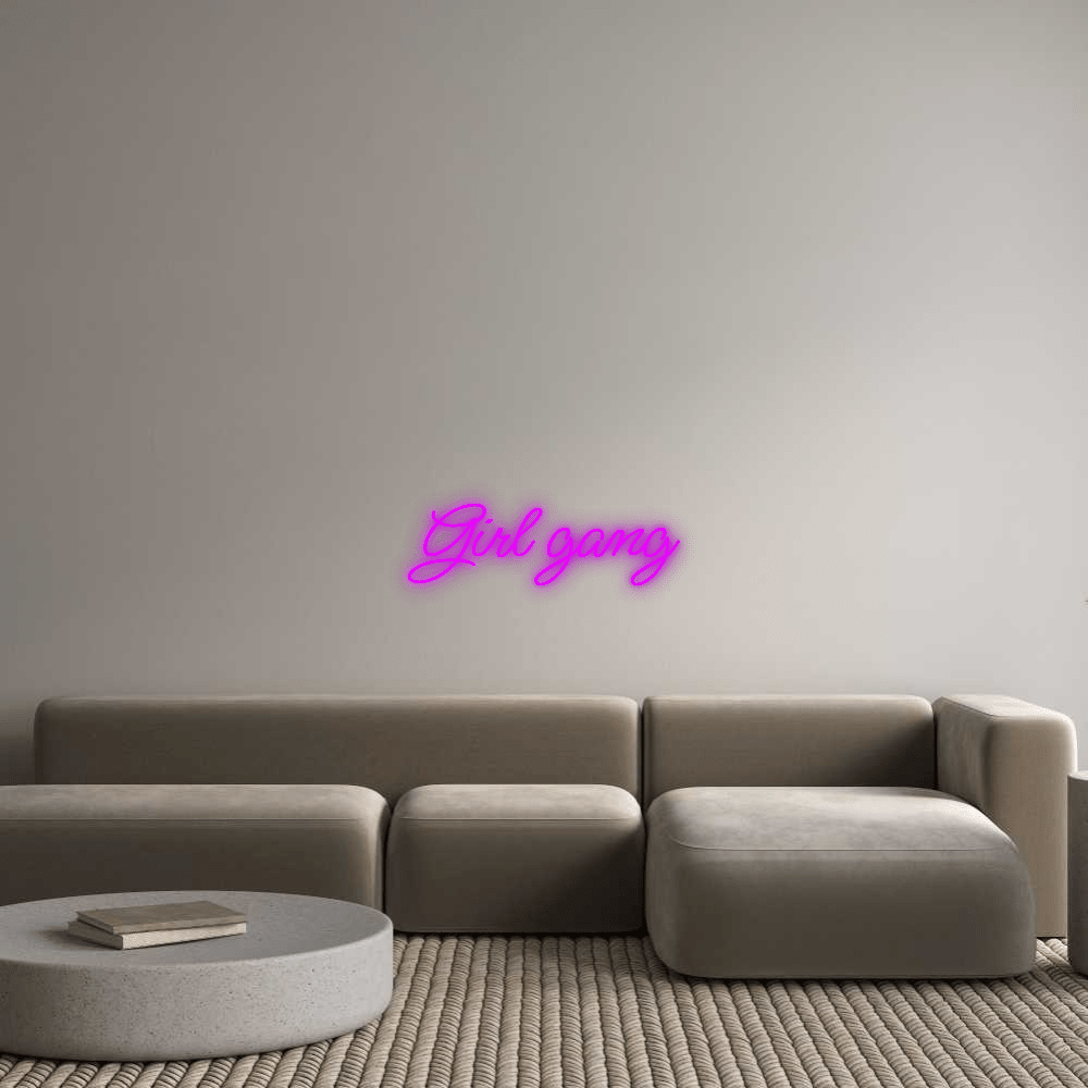 Custom Neon: Girl gang - Mr Luciole