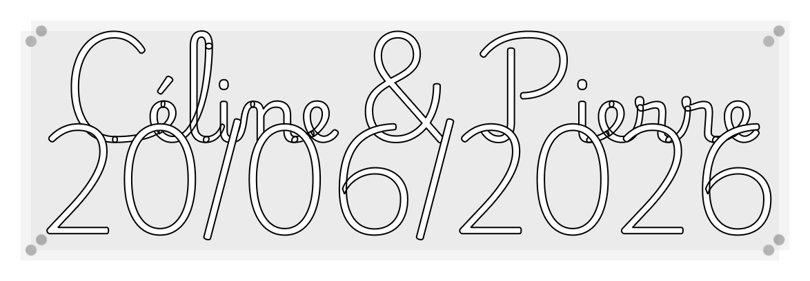 Custom Neon: Céline & Pierre... - Mr Luciole