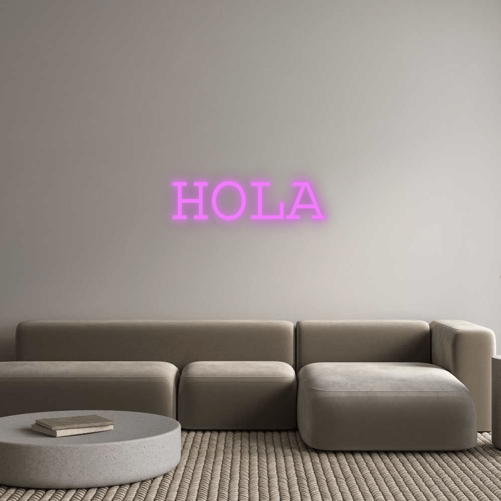 Custom Sign: HOLA - Mr Luciole