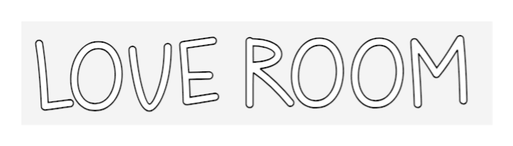 Custom Neon: LOVE ROOM - Mr Luciole