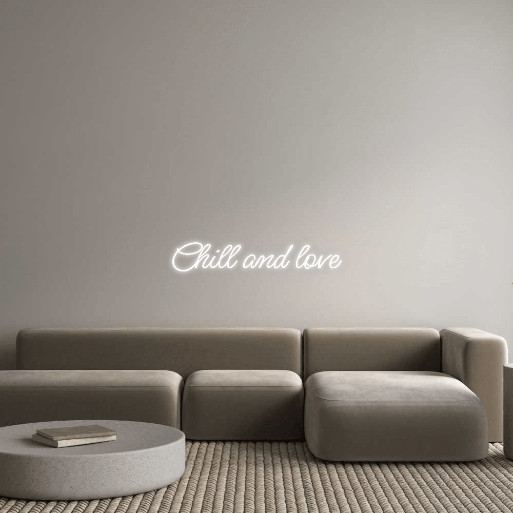 Custom Neon: Chill and love - Mr Luciole