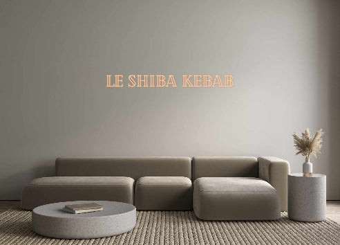 Custom Neon: Le Shiba Kebab