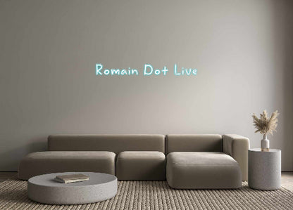 Custom Neon: Romain Dot Live