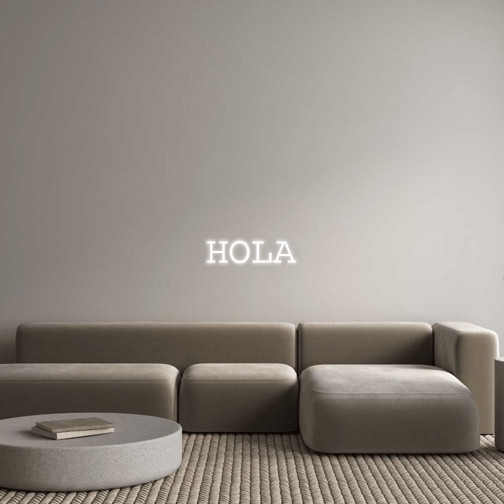 Custom Neon: HOLA - Mr Luciole